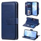 For Xiaomi Mi 10 / 10 Pro Multifunctional Magnetic Copper Buckle Horizontal Flip Solid Color Leather Case with 10 Card Slots & Wallet & Holder & Photo Frame(Dark Blue) - 1