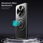 For OPPO Find X8 Ultra Rotating Holder Frosted Metal Phone Case(Titanium) - 3
