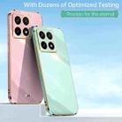 For Xiaomi 14T 5G Global XINLI Straight 6D Plating Gold Edge TPU Phone Case(Mint Green) - 2