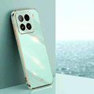 For Xiaomi 15 XINLI Straight Edge 6D Electroplate TPU Phone Case(Mint Green) - 1