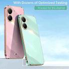 For Xiaomi Poco X7 Pro 5G XINLI Straight Edge 6D Electroplate TPU Phone Case(Hawthorn Red) - 2