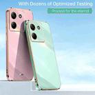 For Xiaomi Poco M7 Pro 5G XINLI Straight Edge 6D Electroplate TPU Phone Case(Mint Green) - 2
