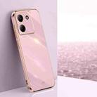 For Xiaomi Poco M7 Pro 5G XINLI Straight Edge 6D Electroplate TPU Phone Case(Cherry Purple) - 1
