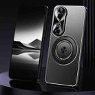 For vivo S19 Rotating Holder Frosted Metal Phone Case(Black) - 1