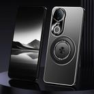 For vivo S20 Rotating Holder Frosted Metal Phone Case(Black) - 1