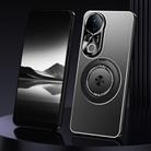 For vivo S20 Pro Rotating Holder Frosted Metal Phone Case(Black) - 1
