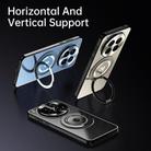 For vivo X200s Rotating Holder Frosted Metal Phone Case(Black) - 2