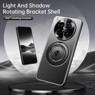 For vivo X200s Rotating Holder Frosted Metal Phone Case(Black) - 5