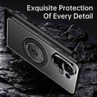 For vivo S30 Rotating Holder Frosted Metal Phone Case(Black) - 4