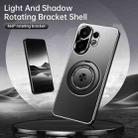 For vivo S30 Rotating Holder Frosted Metal Phone Case(Black) - 5