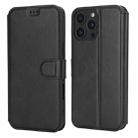 For iPhone 16 Pro Max Shockproof PU + TPU Leather Phone Case(Black) - 1