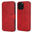 For iPhone 16 Pro Max Shockproof PU + TPU Leather Phone Case(Red) - 1