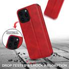 For iPhone 16 Pro Max Shockproof PU + TPU Leather Phone Case(Red) - 2