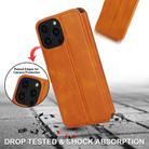 For iPhone 16 Pro Max Shockproof PU + TPU Leather Phone Case(Light Brown) - 2