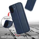 For iPhone 16 Plus Shockproof PU + TPU Leather Phone Case(Blue) - 2