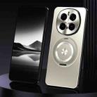 For Honor Magic7 Pro Rotating Holder Frosted Metal Phone Case(Titanium) - 1