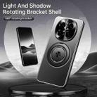 For Honor Magic7 Pro Rotating Holder Frosted Metal Phone Case(Titanium) - 3