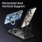For Honor 300 Rotating Holder Frosted Metal Phone Case(Blue) - 2