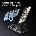 For Honor 300 Pro Rotating Holder Frosted Metal Phone Case(Titanium) - 2