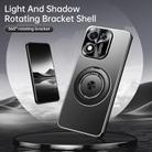 For Honor X70i Rotating Holder Frosted Metal Phone Case(Black) - 5