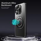 For Honor X70i Rotating Holder Frosted Metal Phone Case(Titanium) - 3