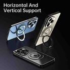 For Honor 400 Pro Global Rotating Holder Frosted Metal Phone Case(Titanium) - 2