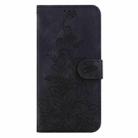 For Motorola Moto G 5G 2025 Lily Embossed Leather Phone Case(Black) - 3