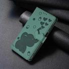 For Samsung Galaxy A16 5G Cartoon Elephant Embossed Leather Phone Case(Green) - 2