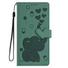 For Samsung Galaxy A16 5G Cartoon Elephant Embossed Leather Phone Case(Green) - 3