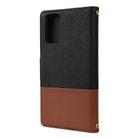 For Samsung Galaxy Note20 Color Splicing Horizontal Flip Leather Case with Holder & Card Slots & Wallet & Photo Frame(Black) - 3