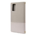 For Samsung Galaxy Note20 Color Splicing Horizontal Flip Leather Case with Holder & Card Slots & Wallet & Photo Frame(Grey) - 2