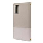 For Samsung Galaxy Note20 Color Splicing Horizontal Flip Leather Case with Holder & Card Slots & Wallet & Photo Frame(Grey) - 3