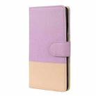 For Samsung Galaxy Note20 Color Splicing Horizontal Flip Leather Case with Holder & Card Slots & Wallet & Photo Frame(Purple) - 2