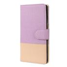For Samsung Galaxy Note20 Ultra Color Splicing Horizontal Flip Leather Case with Holder & Card Slots & Wallet & Photo Frame(Purple) - 2