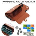 For iPhone 16 Plus RFID Card Slot Phone Case with Long Lanyard(Brown) - 3