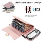 For iPhone  Air RFID Card Slot Phone Case with Long Lanyard(Rose Gold) - 3