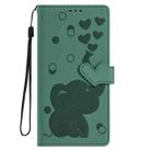 For Samsung Galaxy S25 5G Cartoon Elephant Embossed Leather Phone Case(Green) - 3