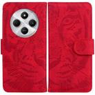 For Redmi 14C 4G Tiger Embossing Pattern Leather Phone Case(Red) - 1