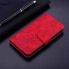 For Redmi Note 14 4G 164.84mm Tiger Embossing Pattern Leather Phone Case(Red) - 2