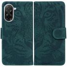 For Redmi A5 4G 173.3mm Tiger Embossing Pattern Leather Phone Case(Green) - 1