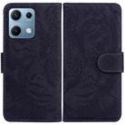For Redmi Note 14S 4G Tiger Embossing Pattern Leather Phone Case(Black) - 1