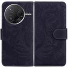 For Redmi K80 / K80 Pro / Xiaomi Poco F7 Pro Tiger Embossing Pattern Leather Phone Case(Black) - 1