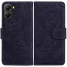 For Redmi Turbo 4 / Xiaomi Poco X7 Pro Tiger Embossing Pattern Leather Phone Case(Black) - 1