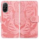 For Redmi A5 4G 171.7mm Tiger Embossing Pattern Leather Phone Case(Pink) - 1