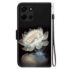 For Motorola Moto G 5G 2025 Crystal Texture Colored Drawing Leather Phone Case(Crystal Peony) - 3