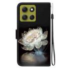 For Motorola Moto G86 5G Crystal Texture Colored Drawing Leather Phone Case(Crystal Peony) - 3