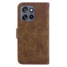 For Motorola Edge 50 Neo 5G Global Little Tiger Embossed Leather Phone Case(Brown) - 3