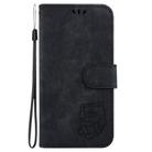 For Motorola Edge 50 Neo 5G Global Little Tiger Embossed Leather Phone Case(Black) - 2