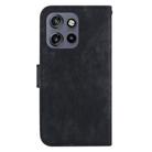 For Motorola Edge 50 Neo 5G Global Little Tiger Embossed Leather Phone Case(Black) - 3