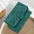For Motorola Moto G75 5G Little Tiger Embossed Leather Phone Case(Green) - 2